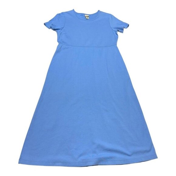 L.L. Bean Midi Dress Blue Size Medium - Picture 1 of 8